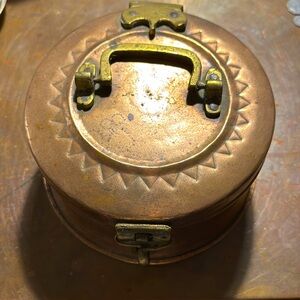 Vintage brass/copper spice box